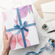 繊細なピンクの蝶