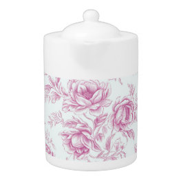 繊細なピンクチノワジェリーティーポット40 ozs