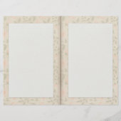 繊細なピンクフローラ筆記用紙 (裏面)