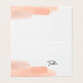 繊細なピンクブラシ赤面結婚のテーブル座席表 (外部フラット)