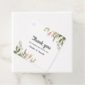 繊細なピンク感謝していの野結婚花 フェイバータグ (インサイチュ)