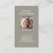 繊細なファブリッエレガントクフォト名刺 名刺 (裏面)