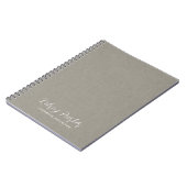 繊細なファブリックのテクスチャカスタマイズ可能なノートブック ノートブック (左側)