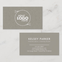 繊細なファブリックのテクスチャカスタマイズ可能な名刺 名刺