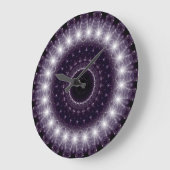 繊細なファンシーホワイトレース番号なし ラージ壁時計 (傾斜)