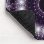 繊細なファンシー黒と白のラウンドレース マウスパッド (コーナー)