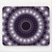 繊細なファンシー黒と白のラウンドレース マウスパッド (正面)