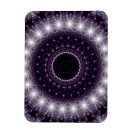 繊細なファンシー黒と白のラウンドレース マグネット