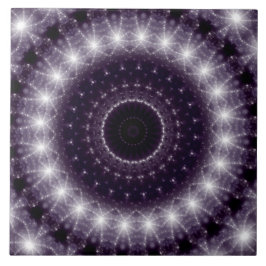 繊細なファンシー黒と白のレースパターン タイル