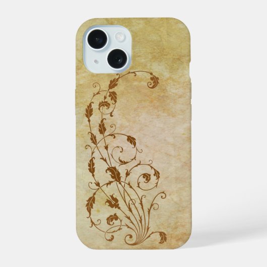 繊細なフェアリー・テイル iPhone 15ケース (裏面)