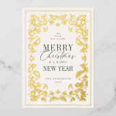 繊細なフレーム 箔シーズンカード (正面)