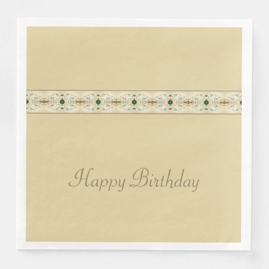 繊細なフローラで淡い茶色 (正面)