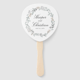 繊細なフローラと結婚写真 ハンドファン