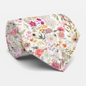 繊細なフローラのシームレスなパターン ネクタイ (ロール)
