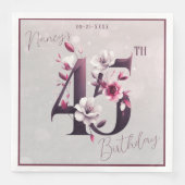 繊細なフローラカスタマイズ可能45誕生日 (正面)