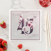 繊細なフローラカスタマイズ可能45誕生日 (インサイチュ)