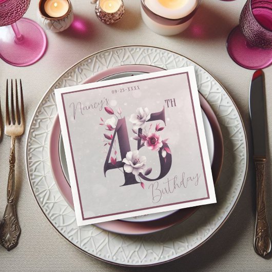 繊細なフローラカスタマイズ可能45誕生日