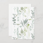 繊細なフローラカスタム招待状 招待状 (正面/裏面)