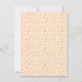 繊細なフローラストーリーブックベビーシャワー 招待状 (裏面)