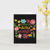 繊細なフローラトランプレジストシャツフラワーズフォクストロットD カード (黄色い花)