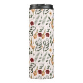 繊細なフローラパーソナライズされた熱タンブラー タンブラー (裏面)