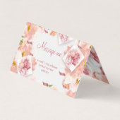 繊細なフローラプロフェッショナルの花屋 名刺 (裏面)