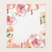 繊細なフローラプロフェッショナルの花屋 名刺 (内部フラット)