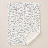 繊細なフローラベビー シェルパブランケット (正面)