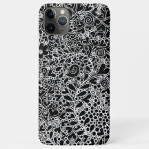 繊細なフローラルデザイン iPhone/iPadケース