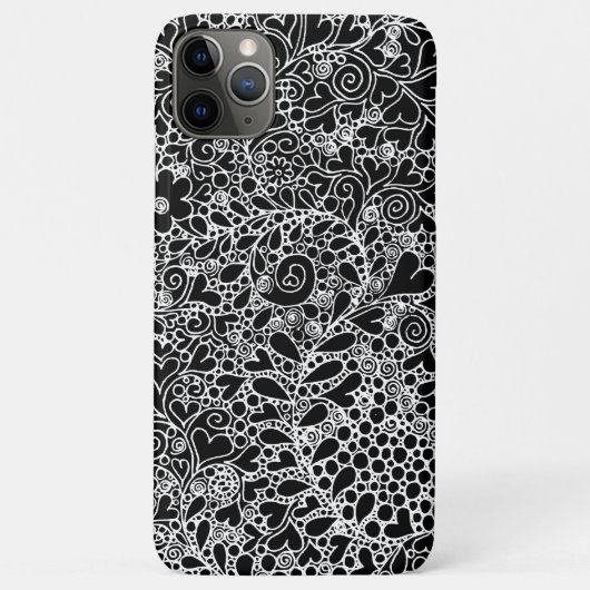 繊細なフローラルデザイン iPhone/iPadケース Case-Mate iPhoneケース (裏面)