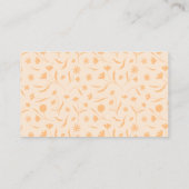 繊細なフローラ春ストーリーブックベビーシャワー エンクロージャーカード (裏面)