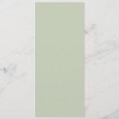 繊細なフローラ結婚のメニュー メニュー (裏面)