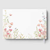 繊細なフローラ結婚の ゲストブック (裏面)