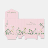 繊細なフローラ結婚の フェイバーボックス (折り畳みなし)