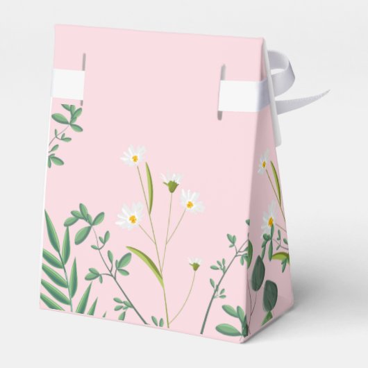 繊細なフローラ結婚の フェイバーボックス (裏面サイド)