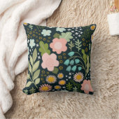 繊細なフローラ：シームレスなヴィンテージ美しい。 クッション (ブランケット)