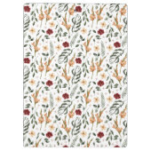 繊細なフローラ パーソナライズされた クリップボード (裏面)