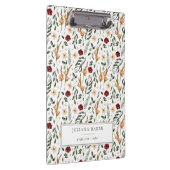 繊細なフローラ パーソナライズされた クリップボード (右)