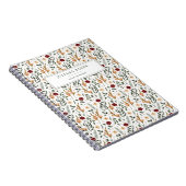 繊細なフローラ パーソナライズされた ノートブック (右側)