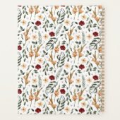 繊細なフローラ パーソナライズされた プランナー手帳 (裏面)