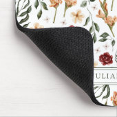 繊細なフローラ パーソナライズされた マウスパッド (コーナー)