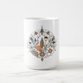 繊細なフローラN02 コーヒーマグカップ (中央)