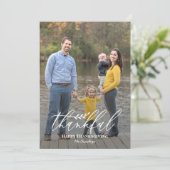 繊細なブランチ編集可能カラー感謝祭カード シーズンカード (スタンド正面)