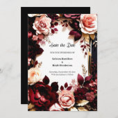 繊細なブルゴーニュ植物学 セーブザデート (正面/裏面)