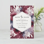 繊細なブルゴーニュ結婚ーの セーブザデート (スタンド正面)