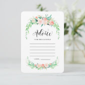 繊細なブーケアドバイスカード アドバイスカード (スタンド正面)