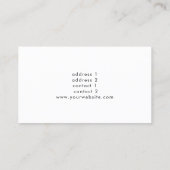 繊細なブーケピアニスト 名刺 (裏面)