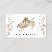 繊細なブーケピアニスト 名刺 (正面)