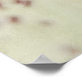 繊細なヘレボアの花 ポスター (角)