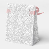 繊細なホワイトレース フェイバーボックス (裏面サイド)